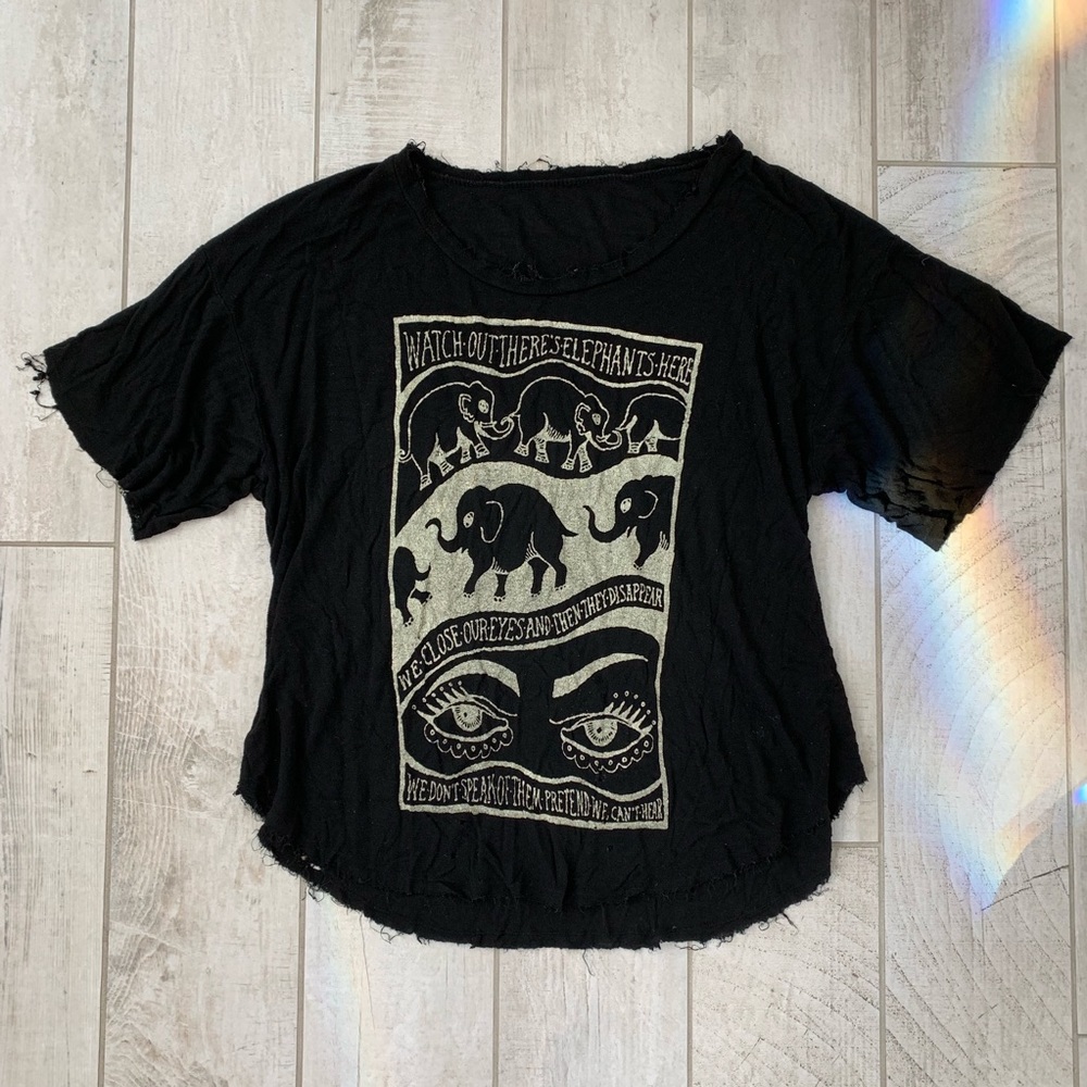 Brandy Melville elephant T-shirt one size fits all